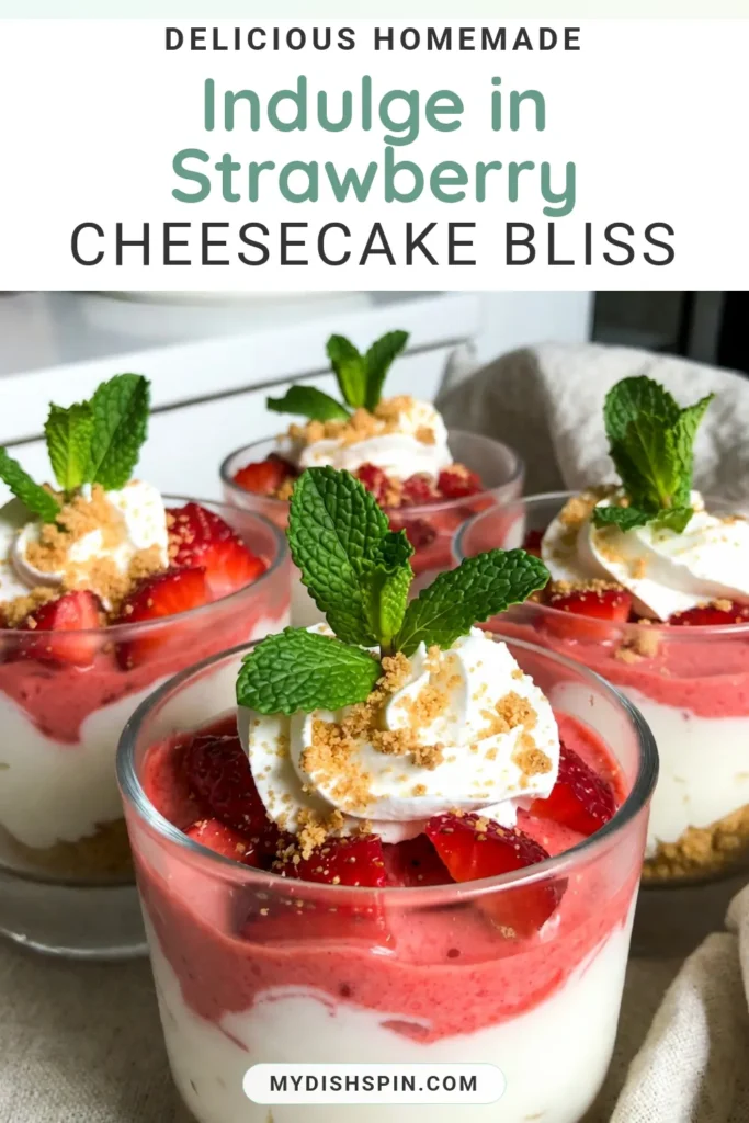 Indulge in a delightful summer dessert with this easy strawberry cheesecake mousse recipe! Perfect for warm days, this no-bake dessert is a creamy strawberry treat that will impress your guests. Simply whip together fresh strawberries, cream cheese, and whipped cream for a light, airy texture. Ready in just 20 minutes plus chilling time, it's the ideal choice for any occasion. Try this creamy strawberry dessert today! #StrawberryCheesecakeMousse #EasyCheesecakeRecipe #NoBakeDessert #SummerDessertRecipes