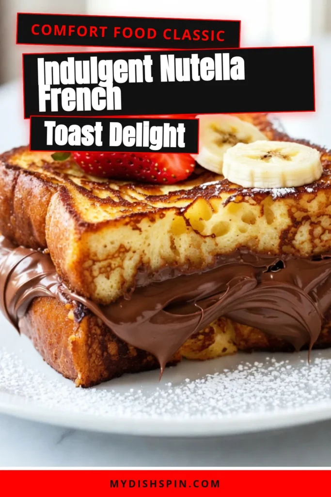 Indulge in this easy Nutella French Toast recipe that will elevate your breakfast game! This Nutella Stuffed French Toast uses brioche for a decadent twist, making it the perfect treat. With simple ingredients, you can whip up delicious stuffed French Toast ideas that everyone will love. Ready to create your own Nutella breakfast recipes? Try it now and enjoy the sweet experience! Save for later! #NutellaRecipes #FrenchToast #BreakfastIdeas #EasyRecipes