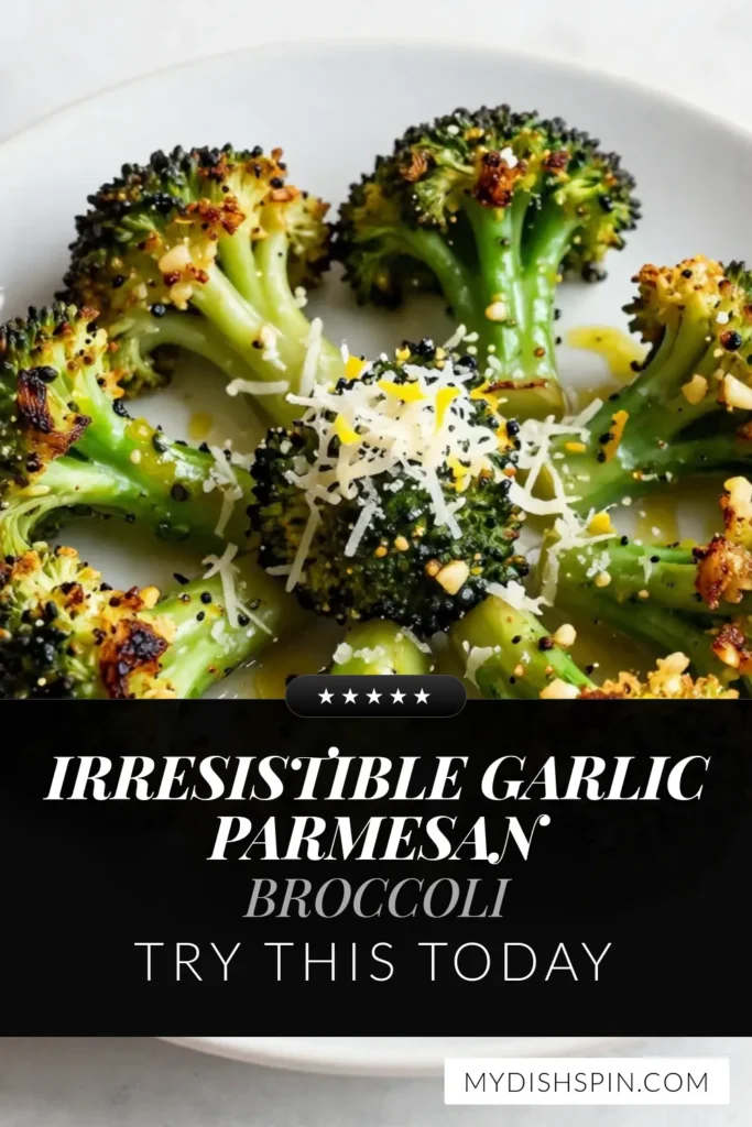 Discover the perfect Garlic Parmesan Roasted Broccoli recipe that elevates your meals as a healthy broccoli side dish. This easy vegetable recipe combines fresh broccoli with the flavors of garlic and Parmesan for a satisfying addition to any dish. Want a vegan twist? Try vegan parmesan alternatives! Perfect for weeknight dinners or gatherings. Save this recipe now for a deliciously healthy side! #GarlicParmesanBroccoli #RoastedBroccoli #EasyVegetableRecipes #HealthySides