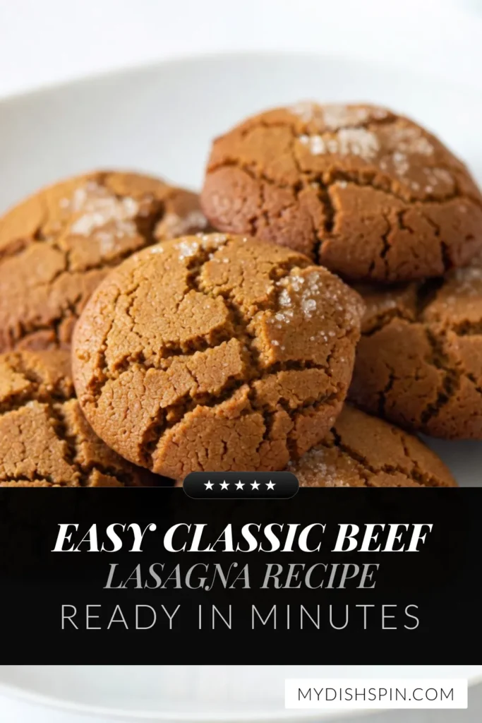 Indulge in the delightful taste of chewy ginger molasses cookies with this easy ginger molasses cookie recipe. These homemade molasses cookies are perfect for any occasion, featuring the warm flavors of ginger, cinnamon, and cloves. Soft ginger cookies that are crisp on the outside and chewy on the inside will become a family favorite. Bake ginger cookies today and enjoy a delicious treat! Save this recipe! #GingerCookies #MolassesCookies #Baking #CookieRecipe