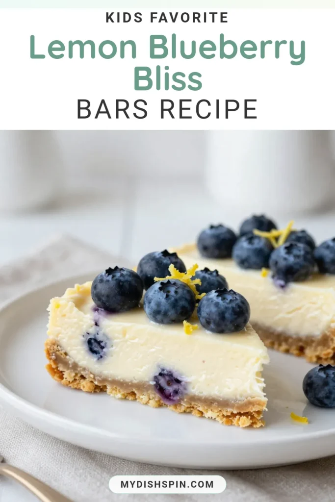 Indulge in these delightful Blueberry Lemon Cheesecake Bars that are perfect for any occasion! This easy cheesecake bars recipe combines creamy lemon cheesecake with fresh blueberries for a refreshing treat. Perfect for a no-bake blueberry cheesecake option, these bars are set to impress your guests. With just a few simple ingredients, you'll have a delicious easy blueberry dessert ready to enjoy. Try making these delectable cheesecake bars today! #CheesecakeBars #BlueberryDessert #NoBakeCheesecake #LemonCheesecake