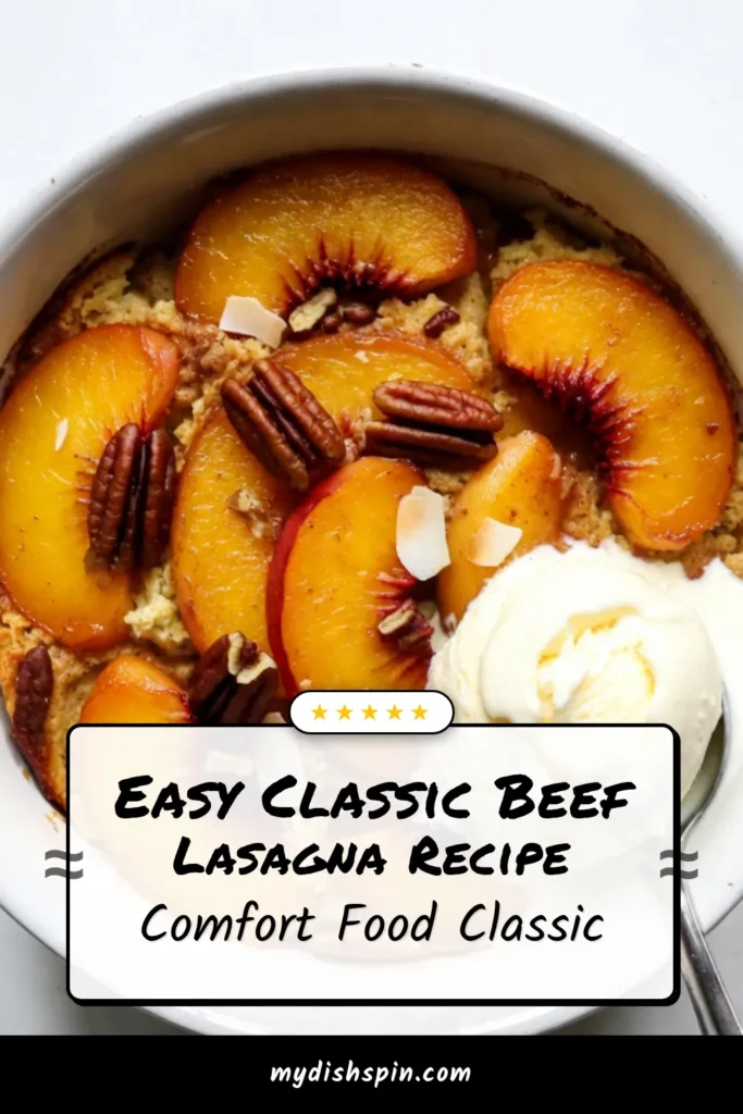 Satisfy your sweet tooth with this Peach Cobbler Dump Cake recipe! This easy peach dessert combines juicy peaches and yellow cake mix for a delicious dump cake with peaches that everyone will love. In just one hour, you'll have a warm, comforting treat that’s perfect for any occasion. Serve it with ice cream for the ultimate indulgence. Try this peach dump cake recipe today and savor the bliss! #PeachDumpCake #EasyPeachDessert #DumpCakeWithPeaches #YellowCakeMixDessert