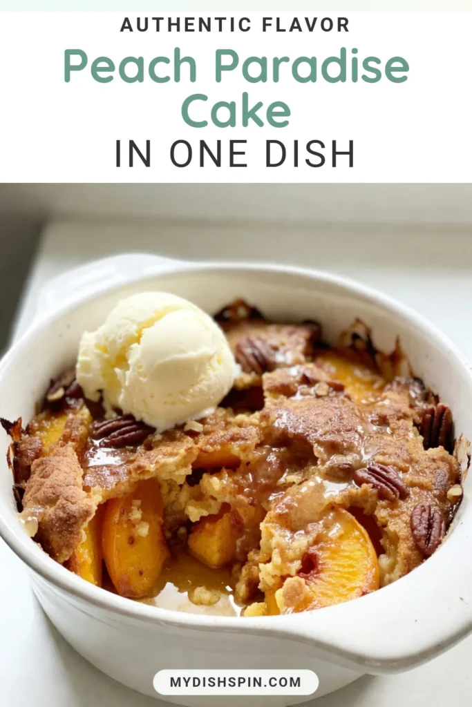 Discover the ultimate Peach Dump Cake Recipe that will transport you to a peachy paradise! This easy peach dessert combines juicy peaches and a simple yellow cake mix for a quick dump cake that’s perfect for any occasion. Top with vanilla ice cream for a delicious finish. Get ready to impress with this peach dessert with cake mix that’s as delightful as it is effortless. Save this recipe now and indulge in a sweet treat tonight! #PeachCobbler #DessertRecipes #EasyDessert #DumpCake