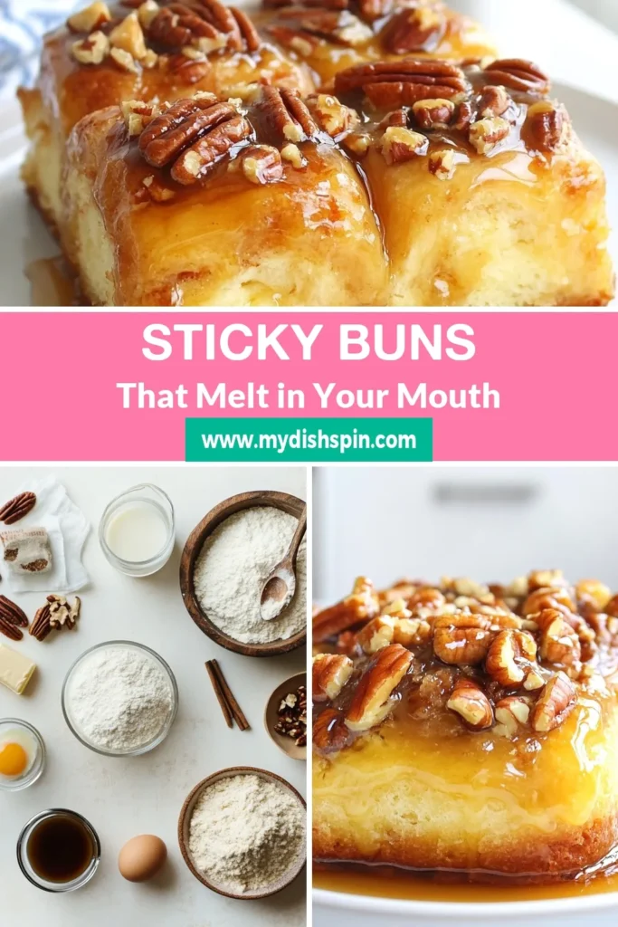 Indulge in the sweetness of homemade Maple Pecan Sticky Buns with this easy sticky bun recipe! Perfect for breakfast, these cinnamon pecan rolls are gooey, warm, and full of flavor. Follow our Maple Pecan Sticky Buns recipe to create delightful treats your family will love. Don't miss out on this tasty breakfast buns experience—save this recipe for your next brunch! #MaplePecanStickyBuns #EasyStickyBuns #CinnamonPecanRolls #TastyBreakfastBuns