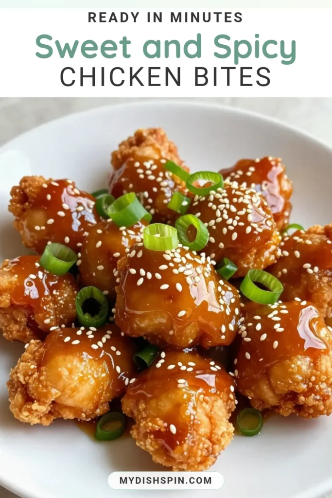 Looking for a delicious and Easy Chicken Appetizer Recipe? Try these Honey Sriracha Chicken Bites! They’re the perfect blend of sweet and spicy, making them one of the Best Chicken Bites Recipes out there. Crispy Fried Chicken Bites drenched in a honey sriracha glaze are ideal for any gathering. Serve them as a fun snack or appetizer! Click to save and make this mouthwatering dish today! #ChickenAppetizers #EasyRecipes #SpicyHoney #ChickenBites