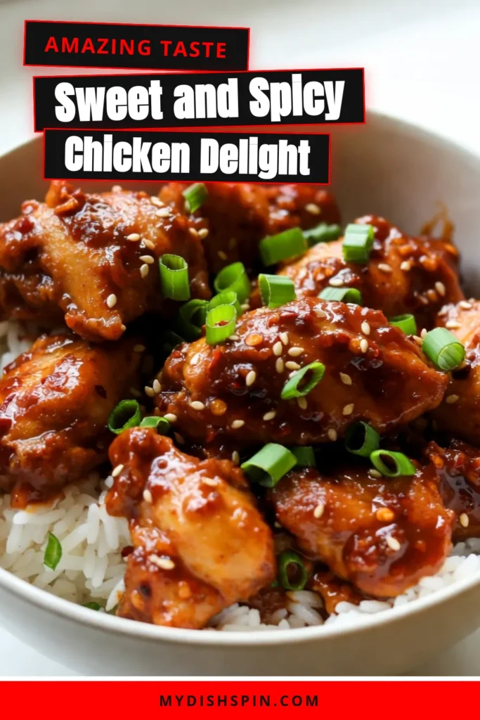 Discover this mouthwatering Spicy Sriracha Honey Chicken recipe that packs a flavorful punch! Perfect for busy weeknights, this easy chicken marinade features succulent Sriracha chicken thighs glazed in a sweet and spicy honey sriracha sauce. Ready in just 40 minutes, it’s a quick weeknight meal your family will love. Try it tonight and elevate your dinner game! Save this recipe for an amazing twist on chicken! #SpicyHoneyChicken #SrirachaChicken #QuickMeals #EasyDinnerRecipes