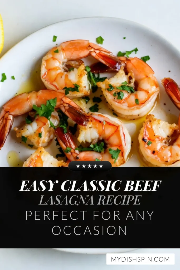 Looking for a quick seafood recipe? Try this easy lemon garlic shrimp recipe that's perfect for a weeknight dinner! With juicy roasted shrimp with lemon, this dish is packed with flavor from a simple garlic shrimp marinade. In just 30 minutes, you'll have a delightful easy shrimp dinner that everyone will love. Don’t forget to save this recipe for later! #LemonGarlicShrimp #RoastedShrimp #EasyDinner #SeafoodRecipes