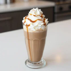 - 1 cup strong brewed coffee, cooled - 1 cup milk (whole, almond, or oat) - 2 tablespoons cocoa powder - 2 tablespoons caramel sauce, plus extra for drizzling - 1 tablespoon sugar (adjust to taste) - 1 cup ice To make a Caramel Mocha Frappuccino, you need a few key items. First, brew a strong cup of coffee and let it cool. This gives your drink a rich base. Next, choose your milk. You can use whole, almond, or oat milk based on your preference. Cocoa powder adds that chocolate flavor we love. Caramel sauce brings sweetness and a lovely look. Finally, sugar enhances the taste, while ice gives it that perfect chill. - Whipped cream - A pinch of sea salt If you want to take your frappuccino to the next level, add whipped cream on top. It makes the drink feel special and adds creaminess. A pinch of sea salt is great too. It offers a nice contrast to the sweetness. - Blender - Serving glass - Measuring cups and spoons To whip up your Caramel Mocha Frappuccino, you need some tools. A good blender is key to mixing everything smoothly. A serving glass helps showcase your drink. Lastly, measuring cups and spoons ensure you get the amounts just right. This makes your drink taste perfect every time. Enjoy your creation! {{ingredient_image_1}} To brew a strong cup of coffee, start with fresh coffee beans. Use about two tablespoons of coffee for every six ounces of water. Grind the beans to a medium-coarse level. This helps to extract rich flavors without bitterness. After brewing, let the coffee cool down. You can speed this up by placing it in the fridge. This step is key for a refreshing frappuccino. Now, you are ready to blend! In a blender, mix the cooled coffee, milk, cocoa powder, caramel sauce, sugar, and ice. Start by adding the coffee and milk first. This helps the blades move smoothly. Blend on high speed until everything is combined. You want a smooth and frosty texture. If it feels too thick, add a bit more milk. If it’s too thin, add more ice and blend again. For a great look, drizzle caramel sauce inside your serving glass. This makes your drink pop! Then, pour the blended frappuccino into the glass. Next, top it with a generous swirl of whipped cream. Finish off by drizzling more caramel sauce on top. If you like a twist, sprinkle a pinch of sea salt for a sweet-and-salty touch. Serve your delicious creation right away with a straw or a long spoon. To make your Caramel Mocha Frappuccino taste just right, adjust the sweetness. Start with one tablespoon of sugar. After blending, taste it. If you want it sweeter, add more sugar. Blend it again to mix well. Choosing the right cocoa powder is key too. Look for a high-quality unsweetened cocoa. It adds a rich chocolate taste. Dutch-processed cocoa is smooth and gives a deep flavor. Regular cocoa is bright and fruity. Choose what you like best! You can save time by storing brewed coffee. Brew a strong cup and cool it down. Refrigerate it for later use. This way, you can whip up your frappuccino in minutes. Prepping ingredients in advance helps too. Measure out your cocoa powder and sugar. Keep caramel sauce ready. This makes the blending step quick and easy. Add flavor extracts for a twist. Vanilla extract adds warmth. A drop of mint extract brings a fresh taste. Just a little goes a long way! Using toppings can elevate your drink. Whipped cream makes it creamy and rich. Drizzle more caramel on top for added sweetness. A pinch of sea salt adds a nice contrast. This balance brings out all the flavors in the drink. Pro Tips Use Fresh Coffee: Always use freshly brewed coffee for the best flavor. If possible, brew it a few hours ahead and chill it in the fridge. Customize Your Milk: Experiment with different types of milk like almond, oat, or coconut for unique flavors and dietary preferences. Adjust Sweetness: Taste your frappuccino before serving and adjust the sweetness to your liking. You can use sugar, honey, or flavored syrups. Garnish Creatively: Enhance presentation by drizzling caramel sauce artistically on the glass and topping with whipped cream for an indulgent look. {{image_2}} You can make a vegan Caramel Mocha Frappuccino by using plant-based milk. Almond or oat milk works great. Just blend it as you would with regular milk. You can also skip the whipped cream or use coconut whipped cream for a tasty twist. You can choose between an iced or blended version. For an iced version, just mix the coffee, milk, cocoa, and caramel over ice in a glass. Stir well and enjoy. If you prefer a blended drink, follow the original recipe. In the fall, try adding pumpkin spice for a cozy flavor. Just mix in a teaspoon of pumpkin spice with the other ingredients. It makes your drink warm and festive. During the holidays, consider adding spices like cinnamon or nutmeg. These spices will give your frappuccino a warm, inviting taste. Just sprinkle a little on top of the whipped cream for a lovely finish. If you want a coffee-free drink, use cold brew coffee. This gives a smooth flavor without the high caffeine. Blend it just like the original recipe. For a mocktail version, skip the coffee altogether. Instead, mix milk, cocoa, caramel, and ice. Blend until smooth for a delightful treat that everyone can enjoy. To keep your frappuccino fresh, use an airtight container. Glass jars work great. Store it in the fridge right after making it. It stays good for about 24 hours. If you wait longer, the ice will melt and change the texture. If you have extra whipped cream, use it on desserts. It’s perfect on cakes or pies. You can also add it to your morning coffee for a treat. For leftover caramel sauce, drizzle it on pancakes or waffles. It makes breakfast feel special! Brewed coffee lasts about three to four days in the fridge. Store it in a sealed container for best results. To keep its flavor, reheat it gently. Avoid boiling, as it can make the coffee taste bitter. Always smell your coffee before using it. If it smells off, it’s best to toss it. A Caramel Mocha Frappuccino is a rich and creamy drink. It mixes coffee, milk, cocoa, and caramel. This drink is blended with ice for a cool treat. Topped with whipped cream and caramel, it looks great. The salty-sweet flavor makes it special and fun. Yes, you can swap out some ingredients. For milk, try almond or oat milk. This makes it vegan-friendly. If you want less sugar, use honey or maple syrup. You can also skip the sugar entirely if you prefer. These swaps keep the drink tasty and satisfying. A typical Caramel Mocha Frappuccino has about 300-400 calories per serving. This can change based on the milk and sugar you use. If you want a lighter option, choose low-fat milk or cut back on the caramel. This way, you can enjoy your drink without worry. Yes, you can make this drink manually. To do this, brew coffee and let it cool. In a tall glass, mix the coffee, milk, cocoa powder, and sugar with a whisk. Use a fork to beat the ice until it breaks up. Stir in whipped cream and drizzle caramel on top. This method takes more time but is still fun! In this blog post, we explored how to craft a delicious Caramel Mocha Frappuccino. You learned about key ingredients and equipment, along with simple step-by-step instructions. Customizing flavors is easy with tips for sweetening and seasonal twists. Storing leftovers wisely can also help. Remember, this drink can fit your tastes and preferences. Enjoy experimenting with different flavors and make it your own. A perfect treat awaits you with every sip!