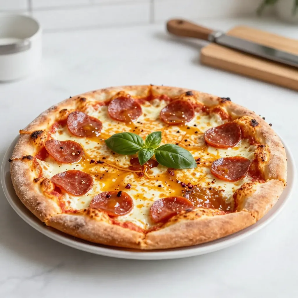 Hot Honey Pepperoni Pizza Savory and Flavorful Treat
