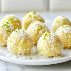These energy bites shine with fresh and simple ingredients. Here’s what you need: - 1 cup pitted Medjool dates - 1 cup raw cashews - ½ cup unsweetened shredded coconut - ¼ cup lime juice (freshly squeezed) - Zest of 1 lime - 1 teaspoon vanilla extract - ½ teaspoon sea salt - 2 tablespoons chia seeds These ingredients give the bites a sweet and tangy flavor. Medjool dates provide natural sweetness and a chewy texture. Raw cashews add creaminess and protein. Shredded coconut gives a nice chew and taste. Fresh lime juice and zest bring that classic key lime flavor. Vanilla extract enhances the sweetness. Sea salt balances the flavors, and chia seeds boost nutrition. You can swap some ingredients if needed. Here are a few ideas: - Replace Medjool dates with dried apricots for a different sweetness. - Use almonds or walnuts if you don’t have cashews. - Try sweetened coconut if you prefer a sweeter flavor. - Lemon juice can stand in for lime juice for a different citrus zing. - Maple syrup can replace vanilla extract if you want extra sweetness. These swaps keep the recipe flexible and tasty. These bites pack a nutritious punch. Each bite offers energy and healthy fats. Here is a rough breakdown of nutrients for one bite: - Calories: 80 - Protein: 2g - Fat: 4g - Carbohydrates: 10g - Fiber: 2g - Sugars: 5g The bites are high in fiber and healthy fats. This makes them a great snack for energy. They’re perfect before a workout or as an afternoon pick-me-up. Plus, they are naturally sweetened, making them a wholesome choice. {{ingredient_image_1}} Start by gathering your ingredients. You will need one cup of pitted Medjool dates, one cup of raw cashews, and half a cup of unsweetened shredded coconut. You will also need a quarter cup of fresh lime juice, lime zest, one teaspoon of vanilla extract, half a teaspoon of sea salt, and two tablespoons of chia seeds. Next, grab your food processor. This tool makes mixing easy and fun. First, place the dates and cashews into the food processor. Pulse them until they break apart and start to clump. This step is key for a good texture. Now, add the shredded coconut, lime juice, lime zest, vanilla extract, sea salt, and chia seeds to the mix. Blend everything together until it becomes a sticky dough. If it feels too dry, add water little by little. Just a teaspoon at a time should do the trick. You want it to hold together but not be wet. Once your mixture is ready, it’s time to form the bites. Use your hands to shape small balls, about one inch in diameter. Place each ball on a parchment-lined baking sheet. This will help prevent sticking. After forming the bites, pop them in the fridge. Let them chill for at least 30 minutes. This helps them firm up nicely. Once set, store your energy bites in an airtight container in the fridge. They can last up to a week, but I bet they won’t last that long! Enjoy a healthy snack anytime. To get the best texture for your energy bites, pulse the dates and cashews until they mix well. You want a crumbly mix that holds together. If it feels too dry, add a teaspoon of water. This helps the mixture stick better. The goal is a dough-like feel that easily forms into balls. Feel free to play with flavors! You can swap lime juice for lemon juice if you want a twist. Add a bit of honey or maple syrup for extra sweetness. For a fun crunch, toss in some chopped nuts or seeds. You can even mix in a bit of cocoa powder for a chocolatey touch. These bites make a great snack any time of day. You can pack them in lunchboxes or enjoy them after a workout. They are perfect for sharing at parties or gatherings. Serve them on a colorful plate for a fun touch. Try pairing them with fresh fruit for a refreshing treat. Pro Tips Use Fresh Ingredients: Always opt for fresh limes when making the lime juice and zest for the best flavor in your energy bites. Adjust Sweetness: If you prefer a sweeter bite, feel free to add a tablespoon of maple syrup or honey to the mixture. Customize Your Nuts: You can substitute cashews with almonds or walnuts for a different flavor profile. Chill Before Serving: Let the energy bites chill in the fridge for at least an hour for the best texture and flavor. {{image_2}} You can easily change the flavor of your energy bites. For a tropical twist, add pineapple or mango. You can also try using lemon juice instead of lime for a zesty flavor. If you want a sweeter taste, mix in some maple syrup or honey. You can even blend in some cocoa powder for a chocolatey treat! This recipe is simple to adjust for different diets. If you need it to be nut-free, swap cashews for sunflower seeds. For a vegan option, ensure any sweeteners you use are plant-based. You can also remove the chia seeds if you prefer. This keeps the bites tasty while meeting your needs. Making more or less of these energy bites is easy. To double the recipe, just double each ingredient. If you need fewer bites, cut the amounts in half. You can use a kitchen scale for exact measurements. This way, you can enjoy these snacks any time you want! To keep your Key Lime Pie Energy Bites fresh, store them in an airtight container. This will prevent moisture from getting in and keep them tasty. Place the bites in the fridge right after making them. This helps them stay firm and delicious. You can also layer parchment paper between the bites. This keeps them from sticking together. These energy bites last up to a week in the fridge. After that, they may start to lose their flavor and texture. If you want to enjoy them longer, consider freezing them. Freezing is a great way to extend the life of your energy bites. To freeze, place the bites on a baking sheet in a single layer. Freeze them for about one hour. Once frozen, transfer them to an airtight container or freezer bag. They can last for up to three months in the freezer. When ready to eat, simply thaw them in the fridge for a few hours. Enjoy your tasty snack anytime! Key Lime Pie Energy Bites last about one week when stored in the fridge. I like to keep them in an airtight container. This helps them stay fresh and tasty. If you want to enjoy them longer, you can freeze them. Just remember to thaw them before eating! Yes, you can use other nuts if you prefer. Almonds or walnuts work well as substitutes. Just keep in mind that this may change the flavor a bit. Cashews give a creamy texture that enhances the bites. Experiment with what you have on hand! Yes, Key Lime Pie Energy Bites are gluten-free! All the ingredients are naturally gluten-free. This makes them a great snack for anyone avoiding gluten. Enjoy these bites without worry, knowing they fit into many diets! In this post, we covered key ingredients, step-by-step instructions, and vital tips. I shared ideas for flavor and dietary variations, and gave storage info. You learned how to create delicious Key Lime Pie Energy Bites your way. Remember, adapting the recipe can make it your own. Use the tips to enjoy these bites fresh or stored. I hope you feel inspired to try this simple, tasty snack!