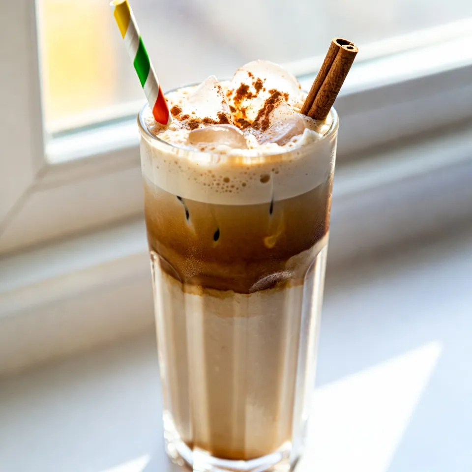 - 2 shots of espresso - 1 tablespoon brown sugar - 1/4 cup oat milk (unsweetened) - 1/4 teaspoon vanilla extract - Ice cubes - Ground cinnamon (for garnish) - Oat milk froth (optional) - Sweeteners (e.g., honey, agave syrup) - Flavor syrups (e.g., caramel, hazelnut) - Calories per serving: Approximately 150 - Macronutrient breakdown: - Carbohydrates: 25g - Protein: 2g - Fat: 3g To make this Iced Brown Sugar Oat Milk Shaken Espresso, gather all the ingredients first. You will need two shots of espresso, fresh and strong. Brown sugar will add a nice sweetness, while oat milk adds creaminess. The vanilla extract gives it a lovely aroma. Ice cubes keep the drink chilled. A sprinkle of ground cinnamon on top makes it look pretty. If you want to tweak the flavor, you can add sweeteners like honey or agave syrup. Flavor syrups like caramel or hazelnut can also enhance the taste. Knowing the nutritional details helps too. Each serving has around 150 calories. It contains about 25 grams of carbs. You will also get 2 grams of protein and 3 grams of fat. This drink can fit well into many diets. Enjoy making this delightful drink! {{ingredient_image_1}} To start, you need 2 shots of espresso. You can make this using an espresso machine. If you don’t have one, a stove-top espresso maker works too. You can also brew strong coffee as an alternative if needed. Just make sure it’s strong enough to hold up to the other flavors. Next, grab a cocktail shaker or a jar with a lid. Add 1 tablespoon of brown sugar into the shaker. Once your espresso is ready, pour it over the brown sugar. Close the lid tightly. Shake it hard for about 15-20 seconds. You want the sugar to dissolve fully and for the espresso to get frothy. Now, fill a tall glass with ice cubes. Pour the shaken espresso mixture over the ice. In a small bowl, mix 1/4 cup of unsweetened oat milk with 1/4 teaspoon of vanilla extract. If you like, froth the oat milk for a nice touch. You can use a milk frother or just shake it in a jar until it’s foamy. Pour this oat milk mix over the shaken espresso in your glass. For the finishing touch, sprinkle a pinch of ground cinnamon on top. If you want, add a dollop of oat milk froth for extra creaminess. Enjoy your iced brown sugar oat milk shaken espresso! Fresh espresso makes a huge difference. It gives your drink a rich flavor. Always use high-quality coffee beans. Grind them just before brewing for the best taste. If you don’t have an espresso machine, strong brewed coffee works well too. For shaking, a good technique is vital. Shake the espresso and sugar for 15 to 20 seconds. This gets air into the mix and creates froth. Choosing the right glass makes your drink more appealing. I like tall glasses because they show off layers. A colorful straw adds a fun touch. You can also use a cinnamon stick for a unique look and taste. This can enhance the flavor while looking great. This drink is perfect for warm days. It’s refreshing and energizing. Enjoy it in the morning or as an afternoon pick-me-up. Pair it with a light snack, like a muffin or a cookie. The sweetness of your drink works well with these treats. Pro Tips Fresh Espresso is Key: For the best flavor, always use freshly brewed espresso. The aroma and richness of fresh shots elevate the drink significantly. Customize Sweetness: Adjust the amount of brown sugar based on your taste preference. You can also experiment with different sweeteners like maple syrup or honey. Chill Your Glass: For an extra refreshing drink, chill your glass in the freezer for a few minutes before serving. This keeps your beverage cold for longer. Froth for Texture: If you enjoy a creamy texture, froth your oat milk before adding it to the drink. This adds a delightful foam that enhances the overall experience. {{image_2}} You can switch to other plant-based milks. Almond milk has a nutty taste. Soy milk is creamier and rich. Both work well in this recipe. Each milk gives a unique flavor to your drink. Want to spice things up? Try adding flavored syrups. Caramel or hazelnut syrup adds sweetness. You can also use spices like pumpkin spice. Just a pinch can change the whole drink. Experiment to find your favorite mix! You can easily adjust the sugar in your drink. If you like it sweeter, add more brown sugar. If you want less sugar, use less. You can also try honey or agave syrup as sweeteners. This way, you can make it just right for your taste! To keep your drink fresh, store each part separately. Place the espresso in a jar with a lid. This keeps it from absorbing other smells. The oat milk should go in another container. Both will stay good in the fridge for up to three days. When it's time to enjoy your espresso again, reheat it gently. Pour the espresso into a small pot. Heat it on low. Stir it often to avoid burning. You can also use a microwave. Heat it in short bursts, about 15 seconds each, until warm. You can freeze espresso or oat milk for later. Pour espresso into ice cube trays. Once frozen, use the cubes in smoothies or iced drinks. For oat milk, pour it into freezer-safe bags. Remember to mark the date. It will last for about one month in the freezer. An Iced Brown Sugar Oat Milk Shaken Espresso is a chilled coffee drink. It combines espresso, brown sugar, and oat milk. This drink is sweet, creamy, and refreshing. The shaking process gives it a nice froth. It is perfect for warm days or a quick caffeine boost. Yes, you can use regular milk instead of oat milk. However, the flavor will change. Oat milk has a creamy, slightly sweet taste. Regular milk is richer and less sweet. If you are lactose intolerant, oat milk is a great choice. It is also plant-based and dairy-free. You can find this drink in popular coffee shops. Many specialty coffee places serve it. Chains like Starbucks and Peet's Coffee often have this drink. You may also find it at local cafes. Be sure to ask for it if you don’t see it on the menu. To wrap up, we explored how to make a delicious Iced Brown Sugar Oat Milk Shaken Espresso. We covered ingredients, including tips for brewing espresso and mixing in flavors. You learned how to perfect the drink’s appearance and enjoy it to the fullest. Remember, you can customize your drink with various add-ins or adjust sweetness levels. This drink is easy to make and perfect for any time. Enjoy experimenting with flavors and impressing your friends with your new skills.